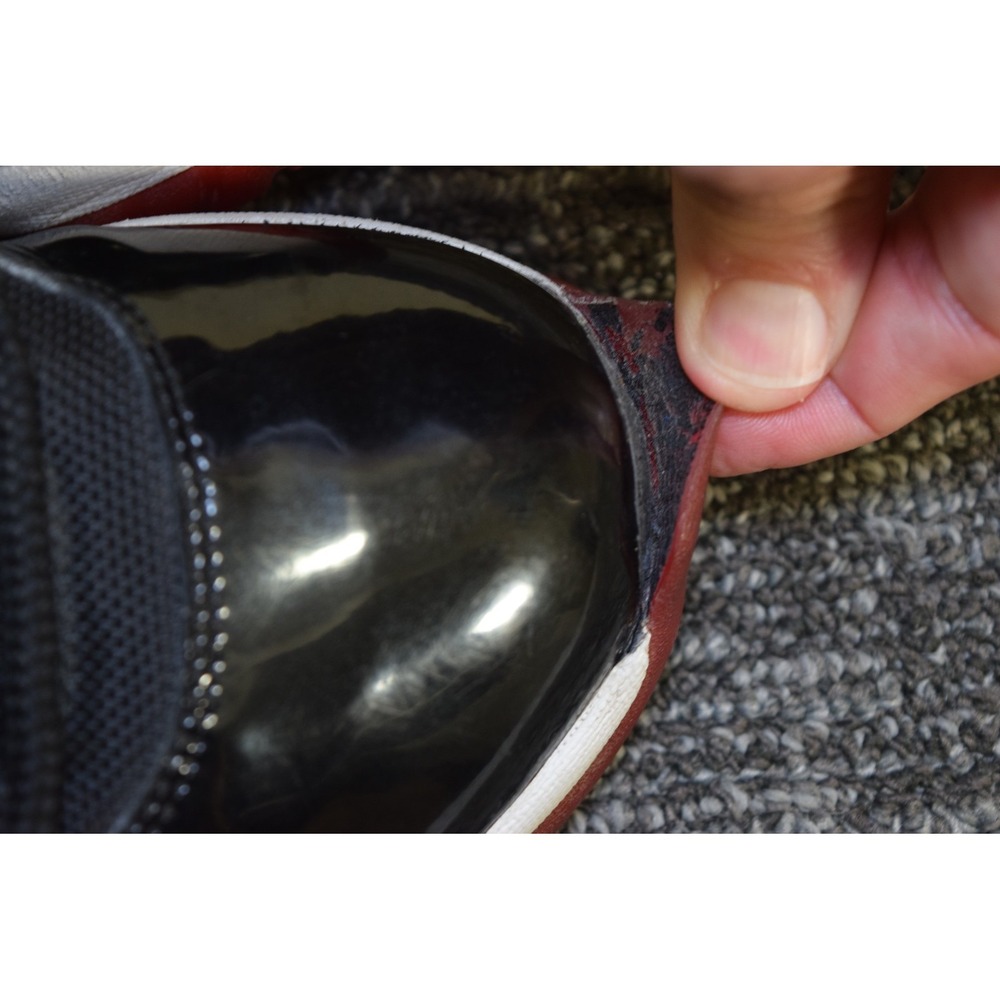 Nike 2012 Air Jordan 11 Retro Bred Patent 378037-010 MENS 12 NEED SOLES REGLUED - Picture 9 of 16